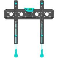 ONKRON Fixed TV Wall Mount for 32 to 65-inch Flat Panel TVs Digital Panels 56,8 kg, Black