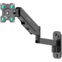 ONKRON TV Monitor Wall Mount Bracket for 13” – 34” Screens Full Motion with Gas Spring, Black