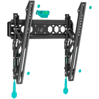 ONKRON Tilting TV Wall Mount for 35 to 65-inch Flat Panel TVs Digital Panels 60 kg TM5 Black