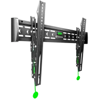 ONKRON Tilting TV Wall Mount for 43 to 85-inch Flat Panel TVs Digital Panels 68,2 kg, Black