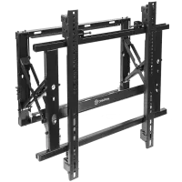 ONKRON Professional Wall Mount Solution for Video Walls Pop Out System 50''-70'', Black
