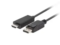 Lanberg | DisplayPort to HDMI Cable | CA-DPHD-11CC-0018-BK | DisplayPort Male | HDMI Male | DP to HDMI | 1.8 m