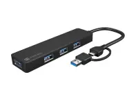 Natec USB 3.0 HUB, Mayfly, 4-Port, Black | Natec | USB 3.0 HUB, Mayfly, 4-Port | Moth NHU-1342 | Black | 0.15 m