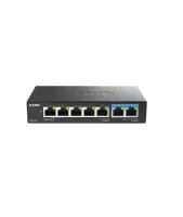D-Link | 7-Port Multi-Gigabit Unmanaged Switch | DMS-107/E | Unmanaged | Desktop | Power supply type External