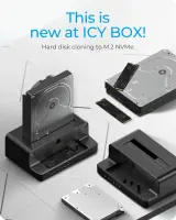 Raidsonic | Icy Box | IB-2914MSCL-C31 Docking and cloning station for M.2 NVMe SSD & 2.5''/3.5'' SATA SSD/HDD
