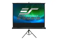 Elite Screens | Portable Tripod Screen | T100UWH | Diagonal 100 " | 16:9 | Black