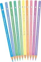 Värvilised pliiatsid Colorino,10 värvi, pastelsed toonid