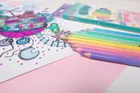 Värvilised pliiatsid Colorino,10 värvi, pastelsed toonid – pilt 3