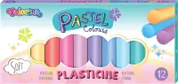 Plastiliin 12 värvi, ümmargune, pastelne