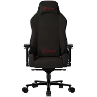 LORGAR Ace 422, Gaming chair, Anti-stain durable fabric, 1.8 mm metal frame, multiblock mechanism, 4D armrests, 5 Star aluminium base, Class-4 gas lift, 75mm PU casters, Black + red