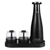 Adler | Electric Salt and pepper grinder | AD 4449b | Housing material ABS plastic | 7 W | Lithium | Matte Black