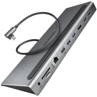 Axagon Multiport USB-C 5Gbps TRIPLE 4K DISPLAY hub HMC-4KX3