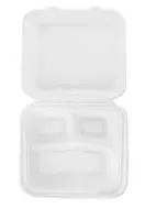 3-osaline einekarp VEGWARE, 23*23cm, suhkruroost, 50tk.