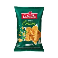 Sibulamaitselised ESTRELLA sakilised kartulikrõpsud 130 g (kogus 2 tükki)
