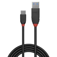 Lindy 36915 USB-kaabel USB 3.2 Gen 1 (3.1 Gen 1) 0,5 m USB A USB C 10 Gbit/s Must – pilt 2