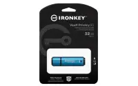 Kingston Technology IronKey Vault Privacy 50 USB-välkmälu 32 GB USB tüüp A 3.2 Gen 1 (3.1 Gen 1) Must, Sinine – pilt 5