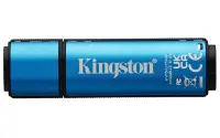 Kingston Technology IronKey Vault Privacy 50 USB-välkmälu 32 GB USB tüüp-C 3.2 Gen 1 (3.1 Gen 1) Must, Sinine