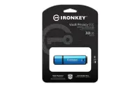 Kingston Technology IronKey Vault Privacy 50 USB-välkmälu 32 GB USB tüüp-C 3.2 Gen 1 (3.1 Gen 1) Must, Sinine – pilt 9