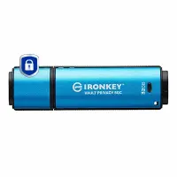 Kingston Technology IronKey Vault Privacy 50 USB-välkmälu 32 GB USB tüüp-C 3.2 Gen 1 (3.1 Gen 1) Must, Sinine – pilt 11