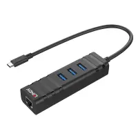 Lindy 43249 jaotur USB 3.2 Gen 1 (3.1 Gen 1) Type-C 5000 Mbit/s Must – pilt 6