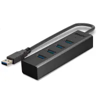 Lindy 43324 jaotur USB 3.2 Gen 1 (3.1 Gen 1) Type-A 5000 Mbit/s Must – pilt 8