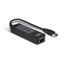 Lindy 43176 jaotur USB 3.2 Gen 1 (3.1 Gen 1) Type-A 5000 Mbit/s Must – pilt 8