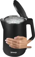 Gorenje | Kettle | K15DWBK | Electric | 2200 W | 1.5 L | Stainless steel | 360° rotational base | Black
