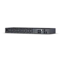 CyberPower PDU41004 toitejaotuskomponent (PDU) 8 vahelduvvoolu kontakt 1U Must