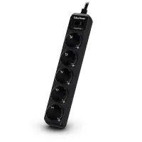 CyberPower B0520SC0-DE liigpinge kaitsevahend Must 5 vahelduvvoolu kontakt 200 - 250 V 1,8 m