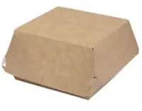 Ühekordne burgerikarp ABCPAK, papist, 11,5 x 10,5 x 8 cm, 75 tk