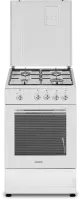 Simfer | Cooker | 4401SGRBB.1 | Hob type Gas | Oven type Gas | White | Width 50 cm | Depth 55 cm | 49 L