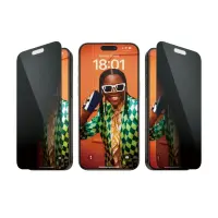 PanzerGlass | Privacy Screen Protector | Apple | iPhone 15 Pro Max | Tempered glass | Black | Ultra-Wide Fit W. Easyaligner