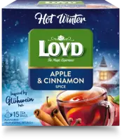 LOYD Puuviljamaitseline tee , Hot Winter, apelsini ja kaneeliga , 15 x 3 g