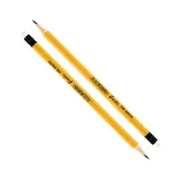 Harilik kustutuskummiga Forofis HB, kollane korpus (kogus 12 tükki)