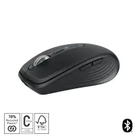 Logitech Logitech MX Anywhere 3S Mouse - RF Wireless + Bluetooth, Laser, 8000 DPI, Graphite | Logitech