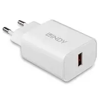 Lindy 73412 mobiilseadme laadija Nutitelefon, Tahvel Valge Vahelduvvool Kiirlaadimine Hoonesisene, Hooneväline