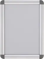 Plakati raam BI-OFFICE A4, kokkuklapitavad ümarad servad, alumiiniumraam