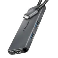 AXAGON HMC-5H8K USB 5Gbps hub, 2x USB-A, USB-C, HDMI 8k/30Hz, PD 100W,