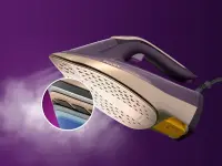Philips | DST8040/30 Azur 8000 Series | Steam Iron | 3000 W | Water tank capacity 350 ml | Continuous steam 80 g/min | Steam boost performance 260 g/min | Dark Purple