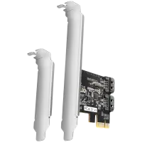 Axagon Two-channel SATA III PCI-Express controller with two internal SATA port outputs. Standard & Low profile.