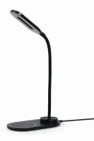 Gembird TA-WPC10-LED-01 Desk lamp with wireless charger, Black | Cold white, warm white, natural 2893-7072 K | Phone or tablet with built-in Qi wireless charging