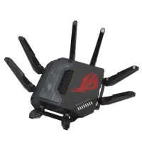 ASUS ROG Rapture GT-BE98 juhtmevaba ruuter 10 Gigabit Ethernet Quad-band (2.4 GHz / 5 GHz-1 / 5 GHz-2 / 6 GHz) Must