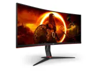 AOC | Gaming Monitor | CU34G2XP/BK | 34 " | VA | 21:9 | 180 Hz | 1 ms | 3440 x 1440 pixels | HDMI ports quantity 2 | Black – pilt 11