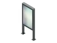 EDBAK | Floor stand | POK101 | 55 " | Maximum weight (capacity) 80 kg | Black