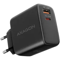 AXAGON ACU-PQ45 wall charger QC3.0,4.0/AFC/FCP/PPS/Apple + PD type-C, 45W, black