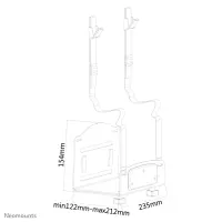 Neomounts CPU-W100BLACK CPU-hoidja Must – pilt 5
