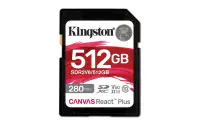 KINGSTON 512GB Canvas React Plus SDXC
