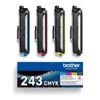 Brother TN-243CMYK, Toner Value Pack | Brother TN243CMYK | Brother TN243CMYK Value Pack - 4-pack - black, yellow, cyan, magenta - original - toner cartridge | Toner cartridge | Black, yellow, cyan, magenta