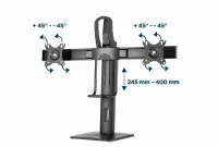 DISPLAY ACC ADJUSTABLE STAND/DOUBLE MS-D2-01 GEMBIRD – pilt 15