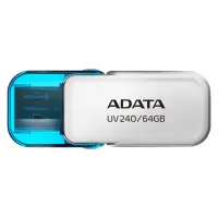 MEMORY DRIVE FLASH USB2 64GB/WHITE AUV240-64G-RWH ADATA